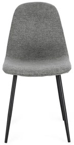 Sedia Da Pranzo Per Interni New Irelia Nero E Grigio Bizzotto