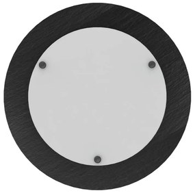 Plafoniera LED Ardesia Ø 35 cm argento IP20 bianco naturale, 1863 lumen LUMICOM