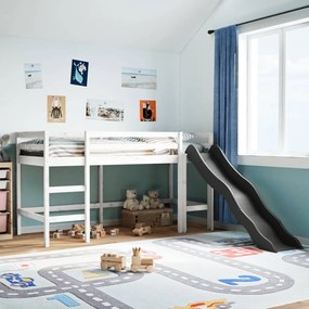Letto A Soppalco Senza Materasso Bambini Bianco 90x200cm Pino /