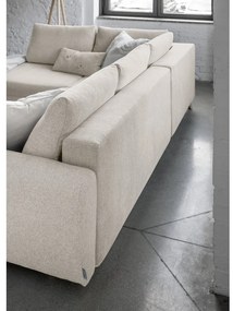 Divano letto beige a "U", angolo sinistro Scandic Lagom - Miuform
