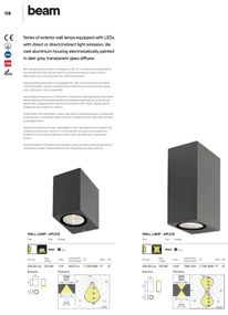 Redo 9907 - Applique a LED da esterno BEAM LED/5W/230V IP54