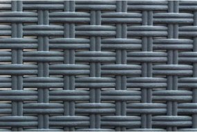 Sedia impilabile in polipropilene effetto rattan VIRGINIA Antracite set 2 pezzi