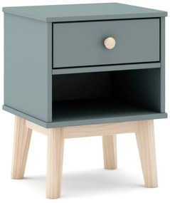 Comodino per bambini verde polveroso Esteban – Marckeric