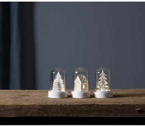 Decorazioni luminose bianche con motivo natalizio in set di 3 pezzi ø 5,5 cm Kupol - Star Trading