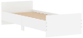 Giroletto bianco 75x190 cm small single in legno multistrato