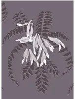 Ailanto Carta da parati Semi - Smoke Purple