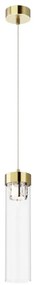 Zuma Line P0389-01D-0FD2 - Lampadario a sospensione con filo GEM 1xG9/28W/230V ottone