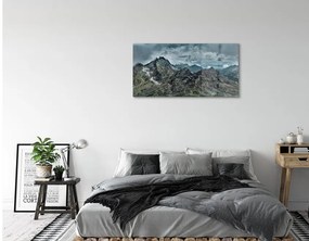 Quadro su vetro Montagne di roccia 100x50 cm