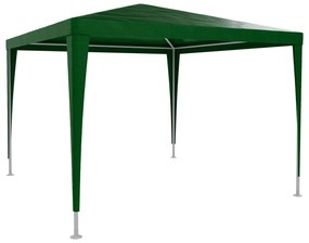 Gazebo 3 x 3 Metri Struttura in Acciaio Copertura In PE 110 gr/m² Impermeabile Idrorepellente Resistente Raggi Solari UV Tenda Ombrellone Per Fiere Pic Nic Campeggio Esterno Giardino Piscina Verde