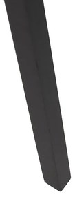 Lampada da terra treppiede legno nero con paralume nero 50 cm - Puros