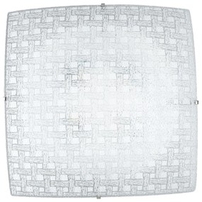 Lampadario Plafoniera Led Pamela Ceiling Lamp Colore Bianco 18W Mis  30 x 30 cm