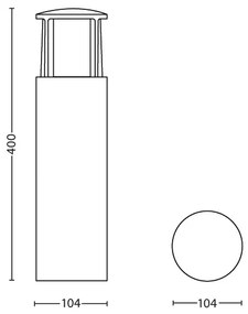Philips 16466/93/16 - Lampada LED da esterno MYGARDEN STOCK 1xLED/6W/230V IP44