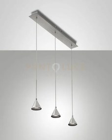 Delta sospensione 3 luci alluminio 3443-47-212