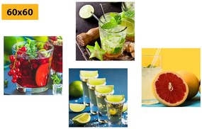 Set di quadri – Drink dai colori vivaci