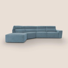 Clark Divano angolare con opzione relax elettrico in tessuto smacchiabile impermeabile T17