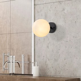 Lampada da parete bianca e nera ø 15 cm Atmaca - Opviq lights