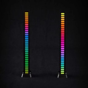 Nedis GALDP110BK - Lampada da tavolo LED RGB ricaricabile LED/250 mAh