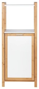 Mensola da bagno in bambù di colore bianco-naturale 40x95 cm Finja - Wenko