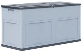 Baule da giardino 320 l grigio nero