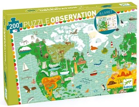 Un puzzle e un gioco di osservazione - intorno al mondo - 200 pezzi