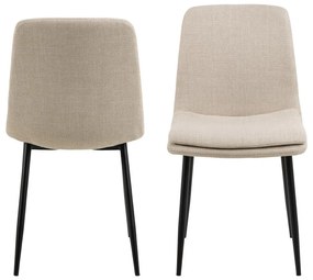 Sedia da pranzo crema Becca - Actona