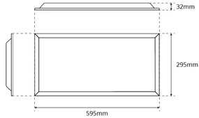Pannello LED 60x30 32W CCT Bianco Variabile UGR19 con driver Philips Colore Bianco Variabile CCT
