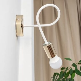 Applique OXFORD 1xE27/15W/230V oro/bianco