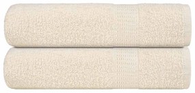 Asciugamani Doccia 2 Pz Crema 70x140 Cm 360 G/m² 100% Cotone /