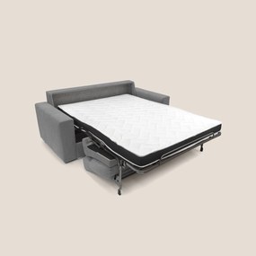 Nikita Divano letto matrimoniale con schienale morbido alto e rivestimento T02 grigio
