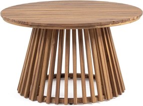 Tavolino da giardino rotondo in acacia massiccia ø 70 cm Rodano – Bizzotto