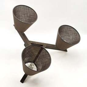 Brilagi - Lampadario LED ANTHONY 3xE14/40W/230V rovere noce/marrone