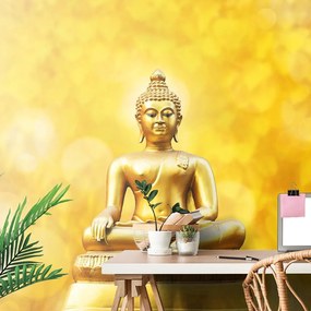 Carta da parati autoadesiva – Statua dorata di Buddha