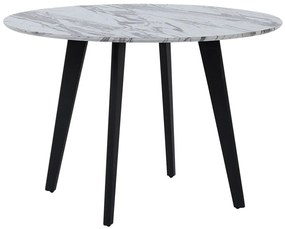 Tavolo da pranzo effetto marmo ⌀ 110 cm MOSBY Beliani