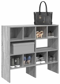 Scarpiere 2 Pz Impilabili Grigio Sonoma 89,5x30x40 Cm /