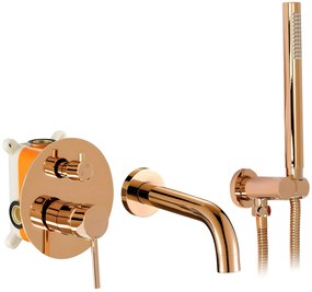 Rubinetto da vasca da incasso Rea Lungo Copper + BOX