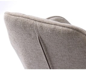 Sgabello da bar beige imbottito con altezza regolabile/con braccioli (altezza della seduta 65 cm) Nolan – Unique Furniture