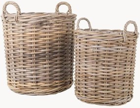 Set di 2 vasi per piante in rattan Indo