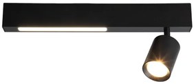 Faretto LED MAGNET LED/5W/230V + 1xGU10/60W 3000/4000K nero