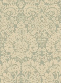 GP & J Baker Carta da parati Queen's Damask - Aquamarine