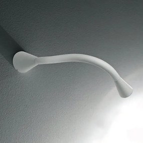 Linea Light -  Snake LED - Applique led a parete con braccio snodabile  - Lampada a parete per l'illuminazione del comodino, o di particolari ambienti della casa. Risparmio energetico a led. Nessun interrutore integrato.