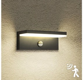 Brilagi-LED Applique da esterno con sensore TESSI LED/10W/230V nera IP54