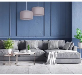 Duolla - Lampadario a sospensione con filo BRISTOL 1xE27/40W/230V diametro 45 cm grigio