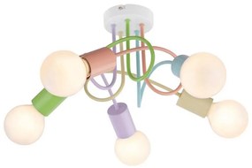 Rabalux 6340 - Lampadario a plafone LINETT 5xE27/40W/230V