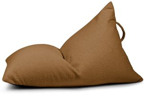Pouf a sacco per bambini marrone con rivestimento in bouclé Razzy – SLOWDOWN