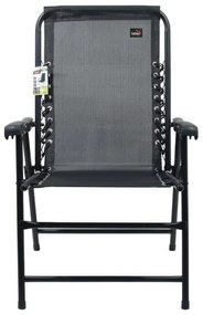 Sedia da giardino pieghevole nera
