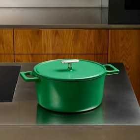 Casseruola in ghisa con coperchio incluso adatta all'induzione 5,5 l Mattia 3.0 – FABINI