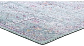 Tappeto in viscosa turchese 230x160 cm Lara - Universal