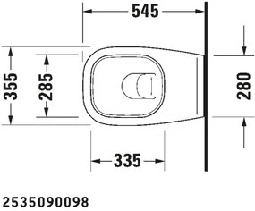 Duravit 45351900A1 - WC sospeso con sedile D-CODE ceramica/bianco lucido