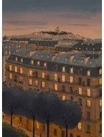 Isidore Leroy Carta da parati panoramica Toits de Paris Nuit
