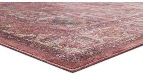 Tappeto in viscosa rossa , 140 x 200 cm Vintage Retro - Universal